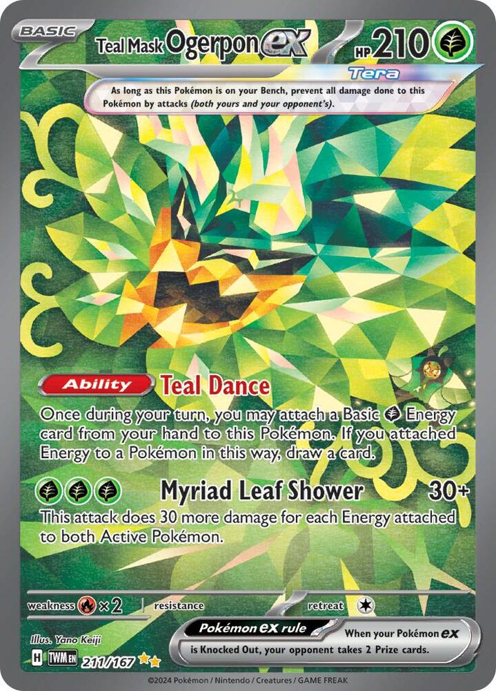 Teal Mask Ogerpon ex - 211/167 card image