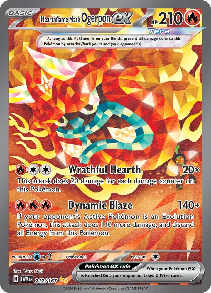 Hearthflame Mask Ogerpon ex - 212/167 card image