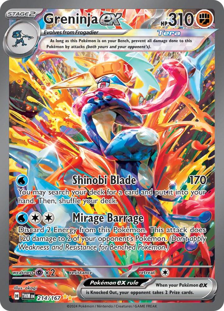Greninja ex - 214/167 card image