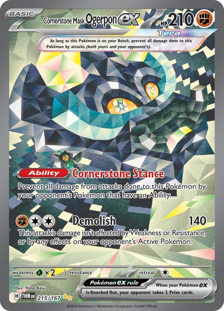 Cornerstone Mask Ogerpon ex - 215/167 card image