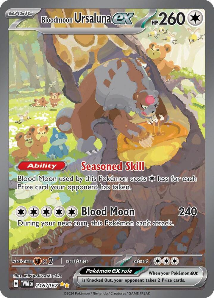 Bloodmoon Ursaluna ex - 216/167 card image