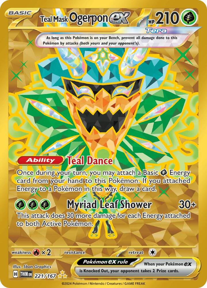 Teal Mask Ogerpon ex - 221/167 card image