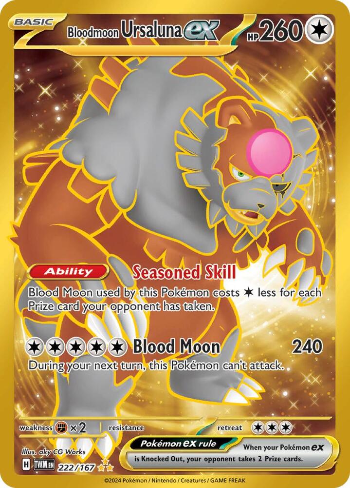 Bloodmoon Ursaluna ex - 222/167 card image