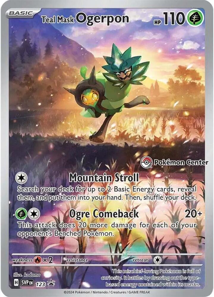 Teal Mask Ogerpon - 123 (Pokemon Center Exclusive) card image