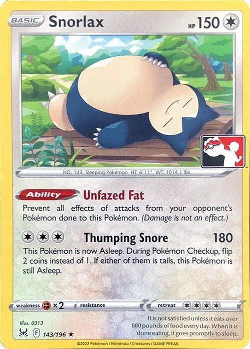 Snorlax - 143/196 card image