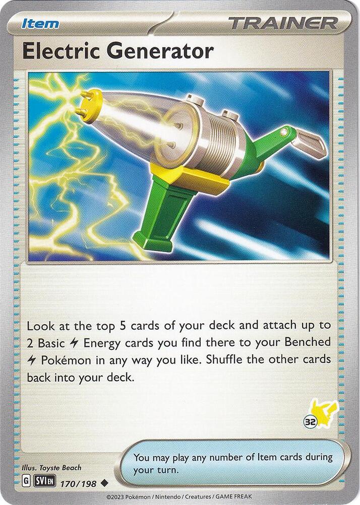 Electric Generator - Pikachu 32 card image