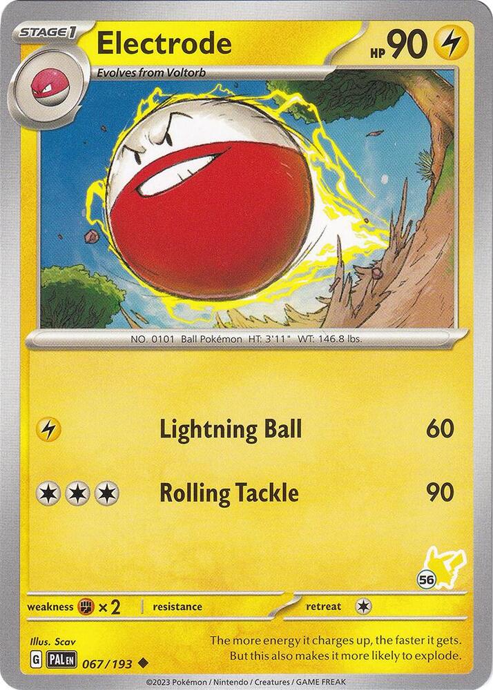 Electrode - Pikachu 56 card image