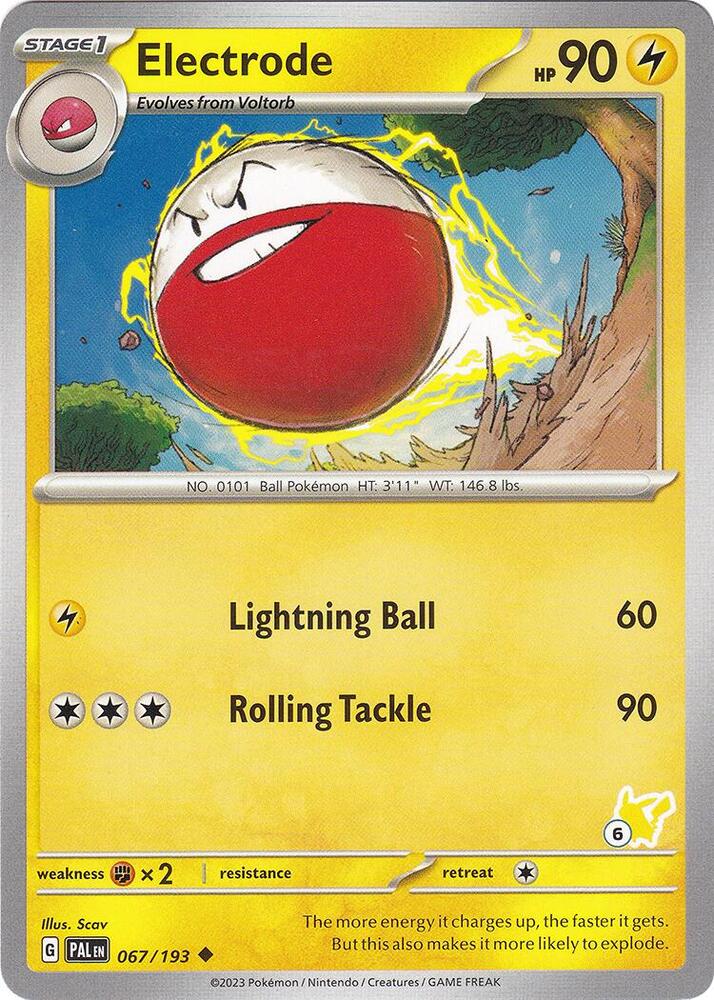 Electrode - Pikachu 6 card image