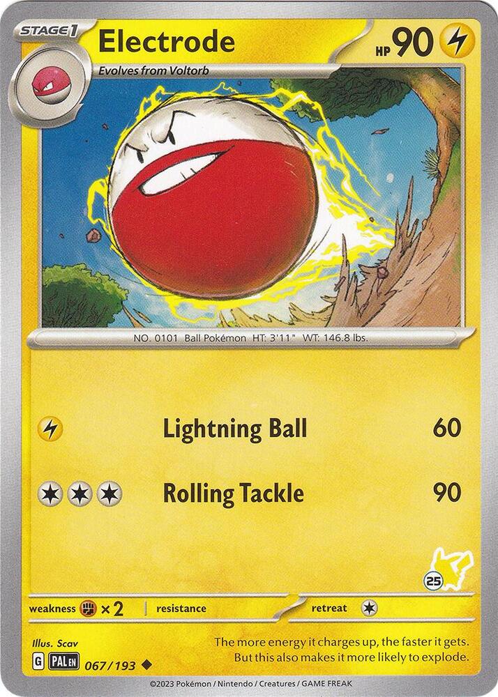 Electrode - Pikachu 25 card image