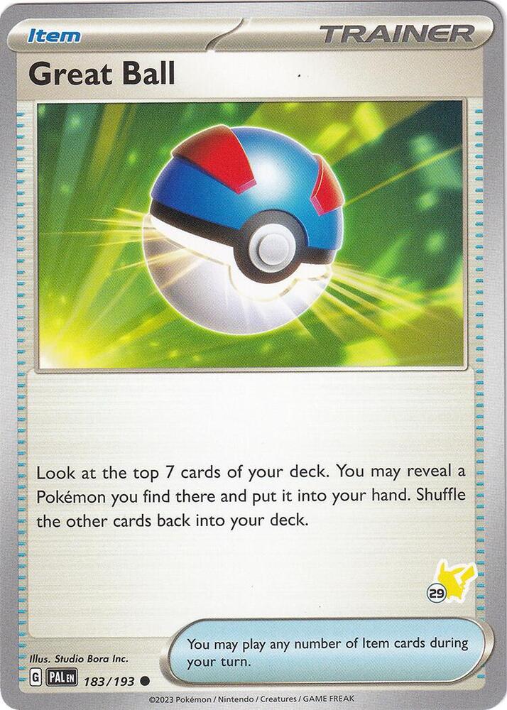 Great Ball - Pikachu 29 card image
