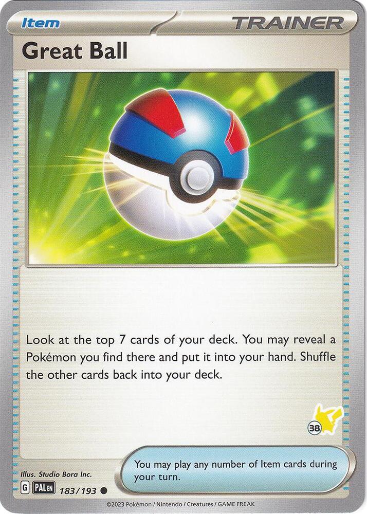 Great Ball - Pikachu 38 card image