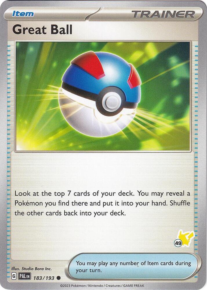 Great Ball - Pikachu 49 card image