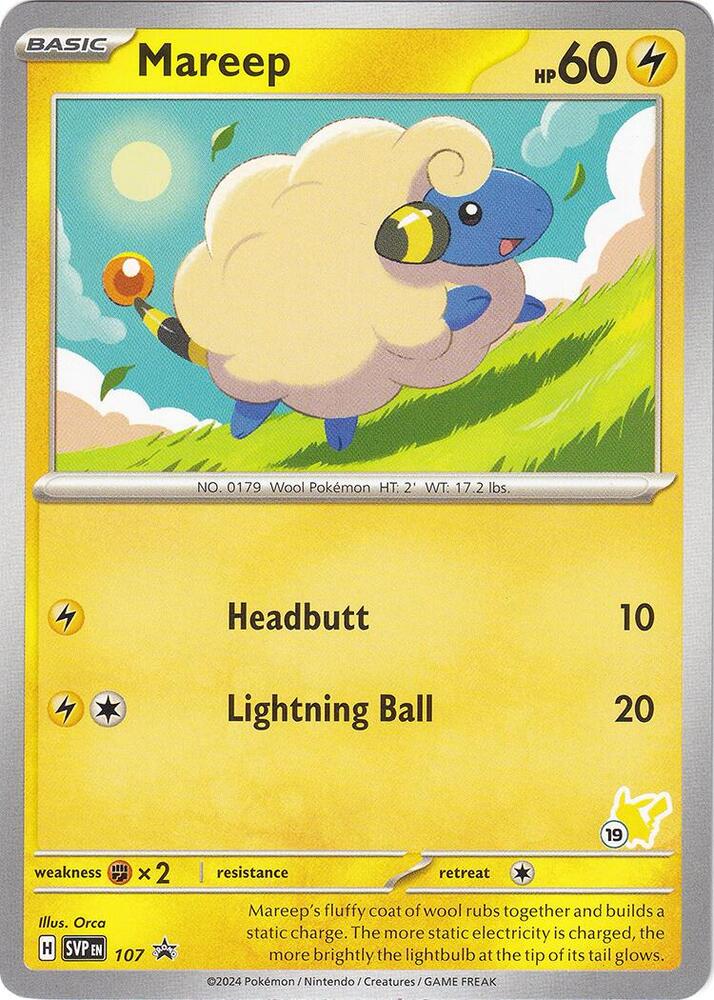 Mareep - Pikachu 19 card image
