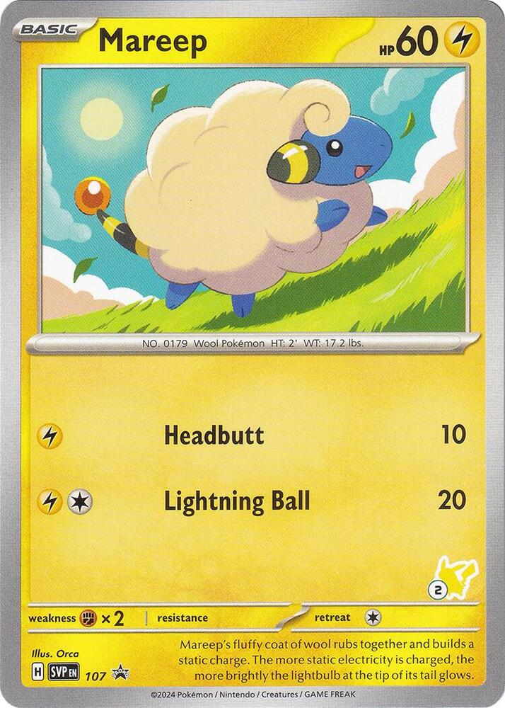 Mareep - Pikachu 2 card image