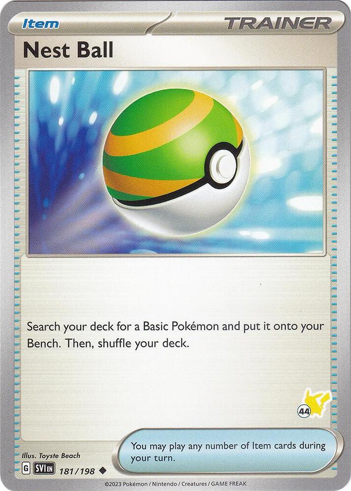 Nest Ball - Pikachu 44 card image