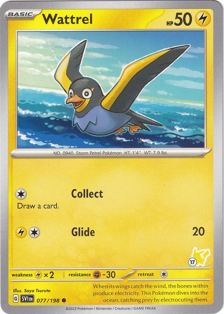 Wattrel - Pikachu 17 card image