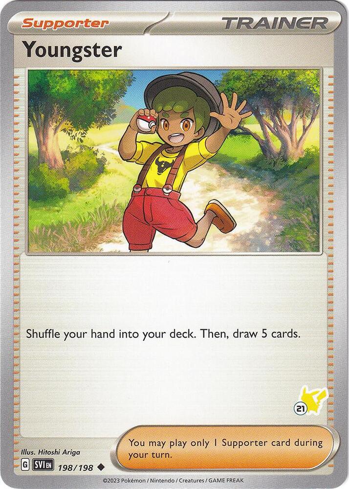 Youngster - Pikachu 21 card image
