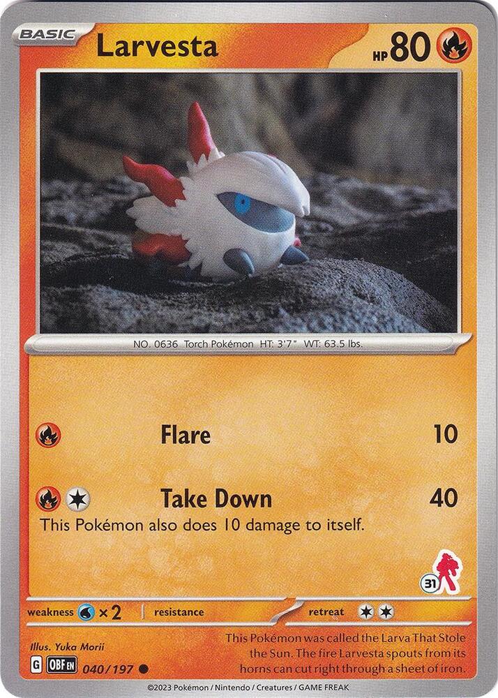 Larvesta - Armarouge 31 card image