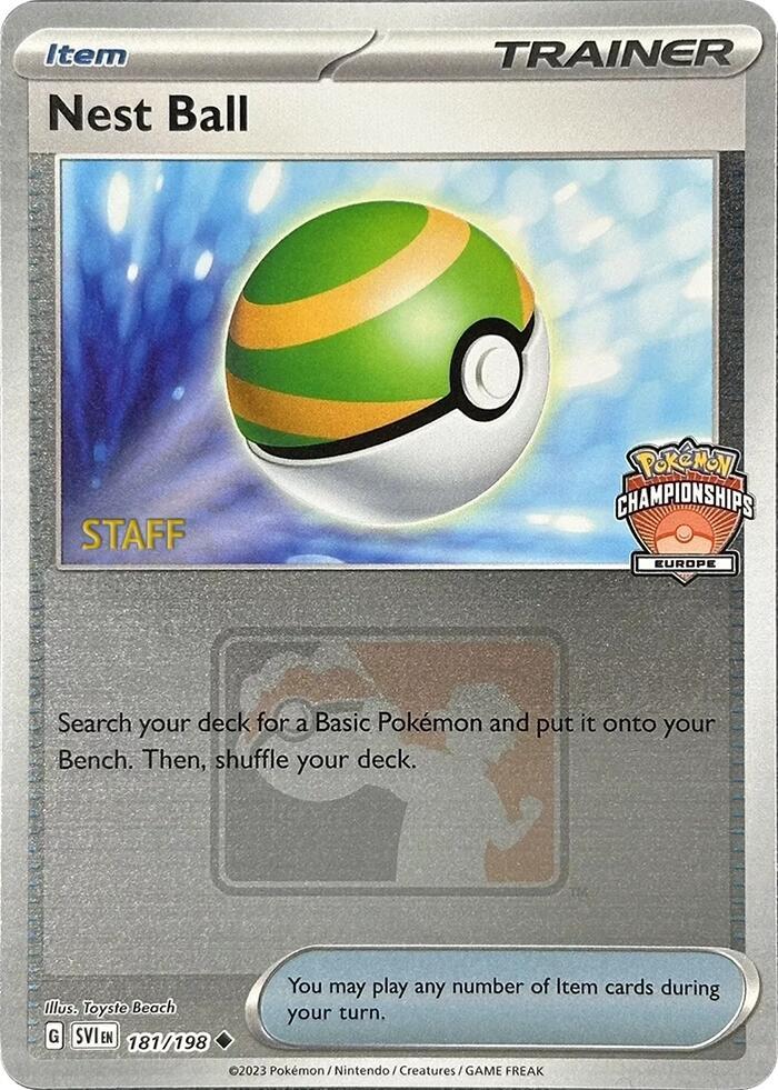 Nest Ball - 181/198 (Europe Championships) [Staff] card image