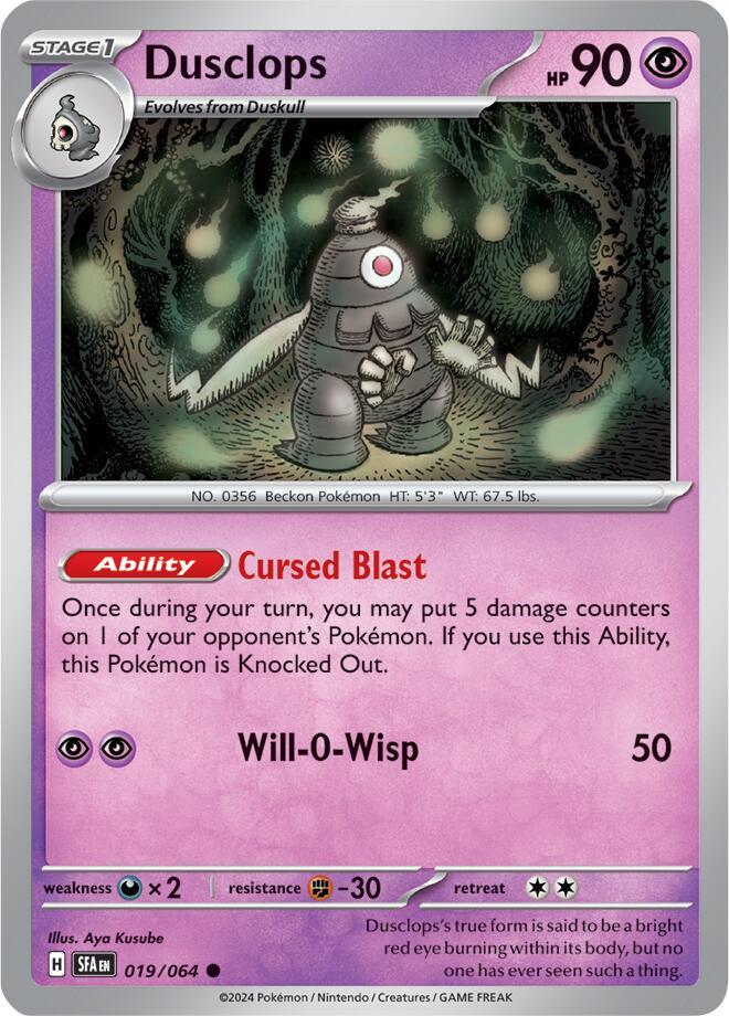 Dusclops - 019/064 card image