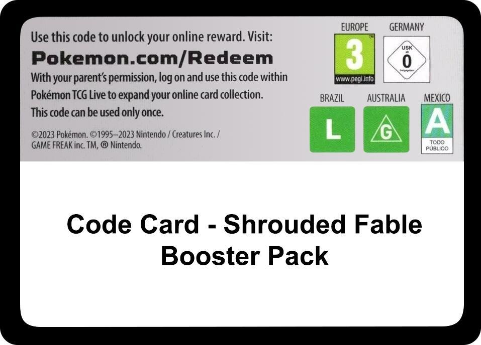 Code Card - Shrouded Fable Booster Pack card image