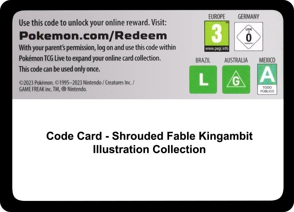 Code Card - Shrouded Fable Kingambit Illustration Collection card image