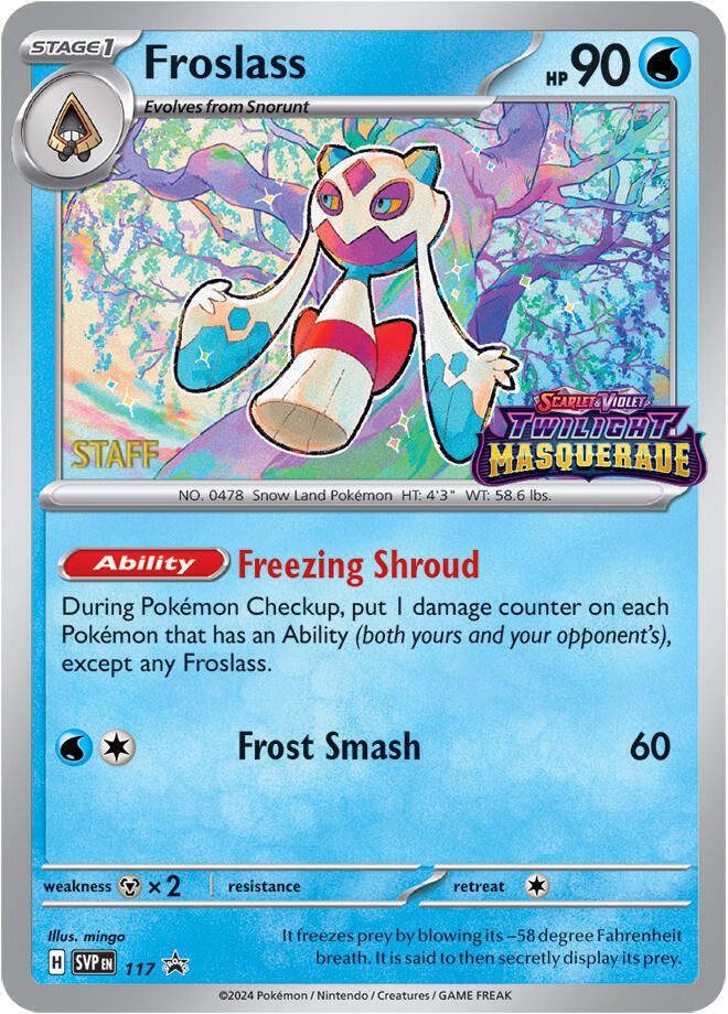 Froslass - 117 (Prerelease) [Staff] card image