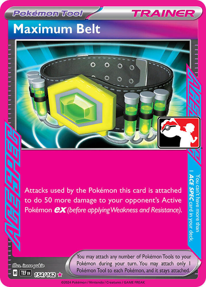 Maximum Belt - 154/162 card image