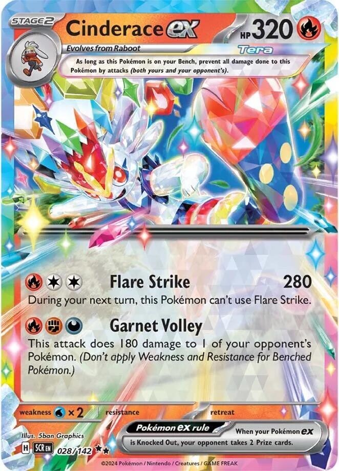 Cinderace ex - 028/142 card image