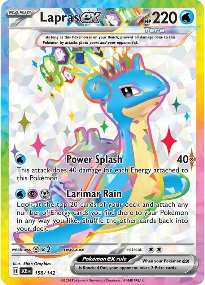 Lapras ex - 158/142 card image
