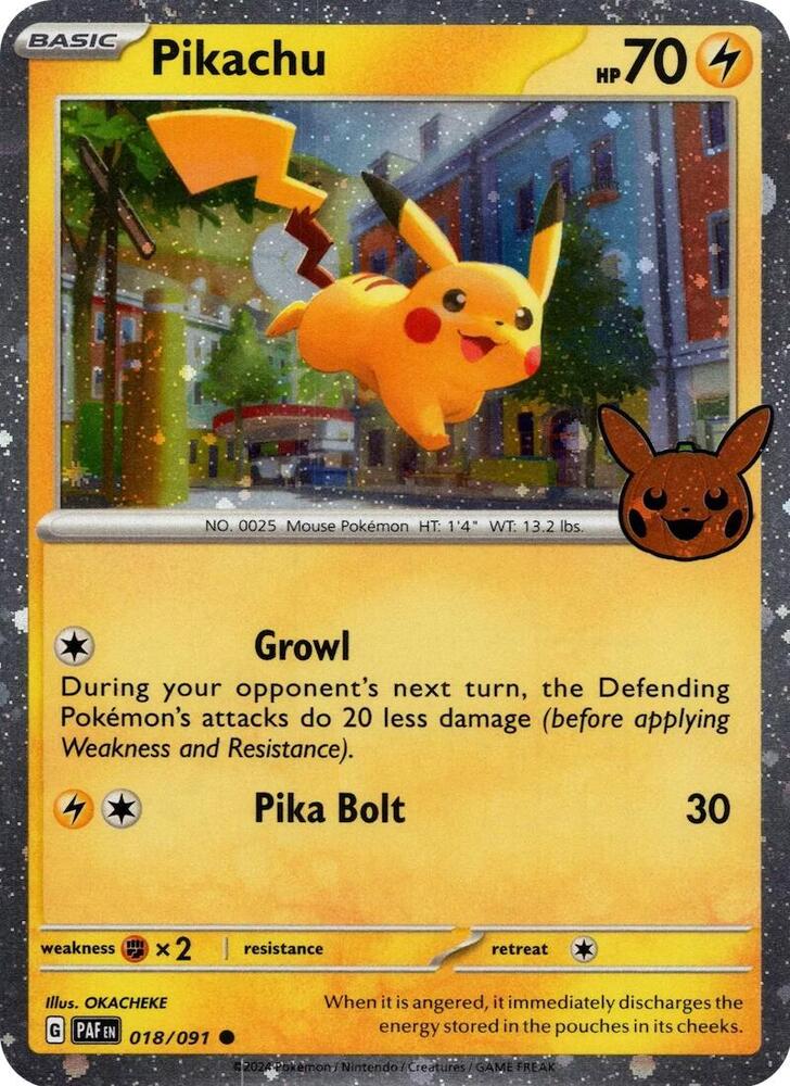 Pikachu - 018/091 (Cosmos Holo) card image