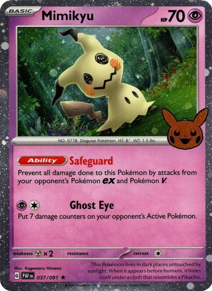 Mimikyu - 037/091 (Cosmos Holo) card image