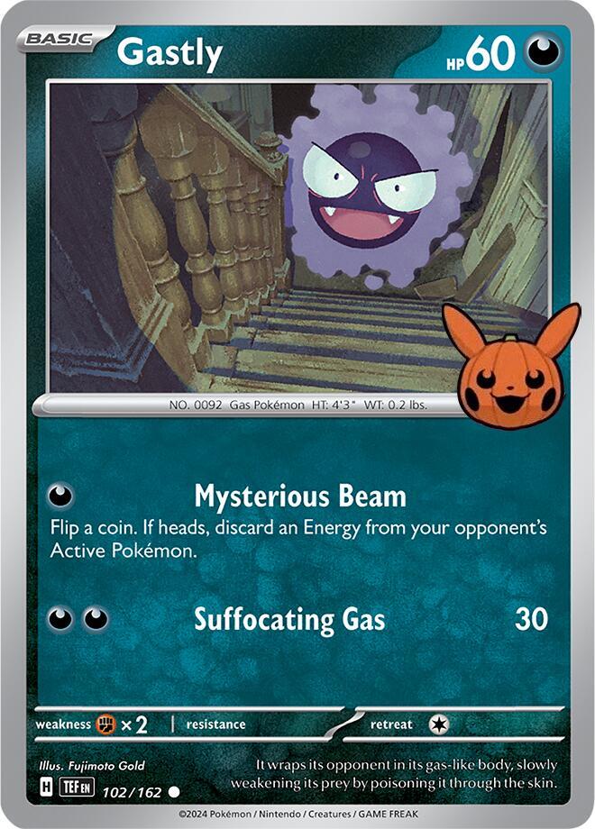 Gastly - 102/162 card image