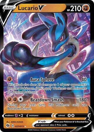 Lucario V - 027/073 (Non-Holo) card image