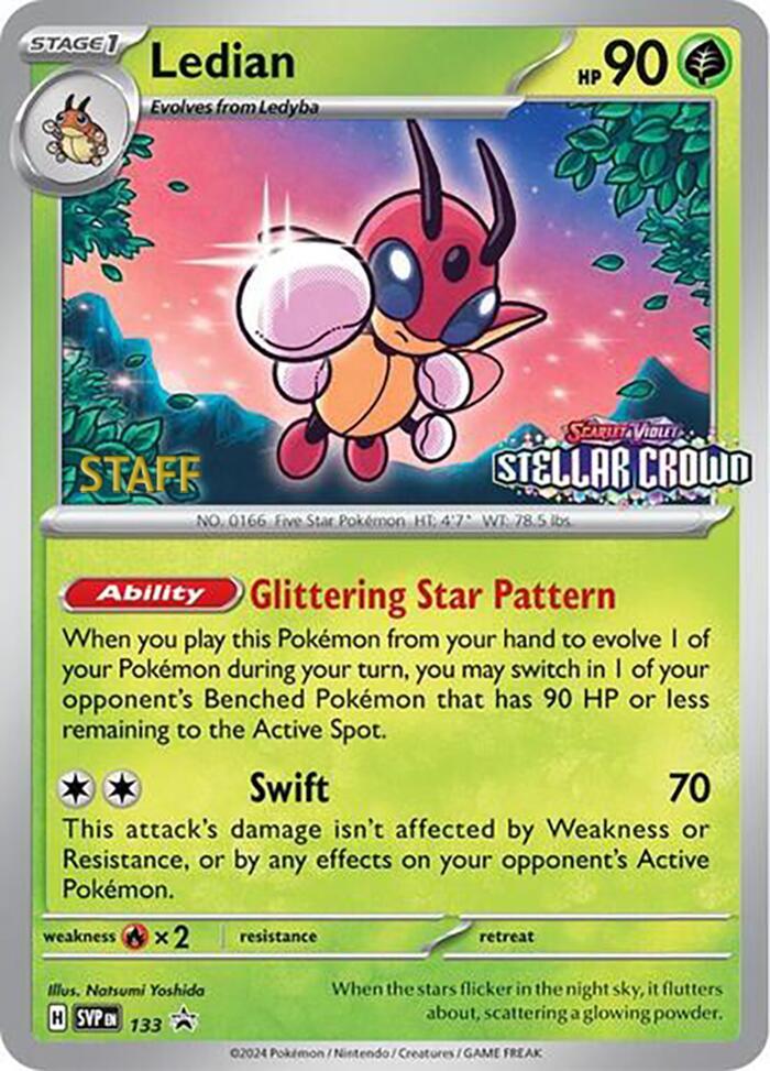Ledian - 133 (Prerelease) [Staff] card image