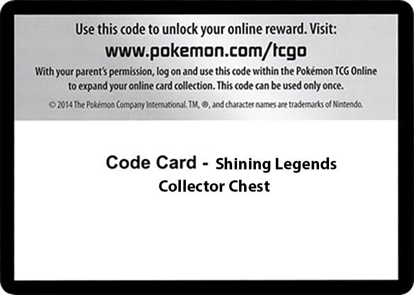 Code Card - Shining Legends Collector Chest card image