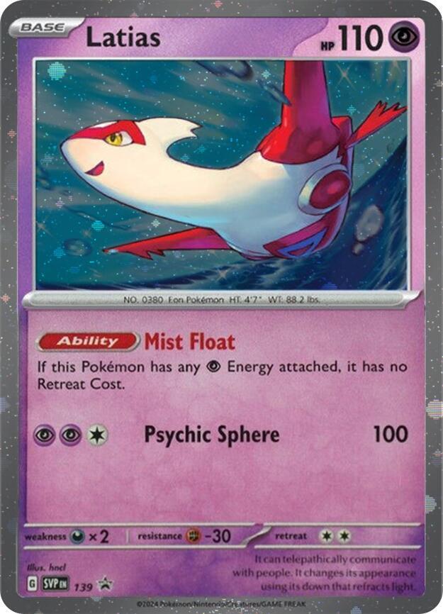 Latias - 139 (Cosmo Holo) card image
