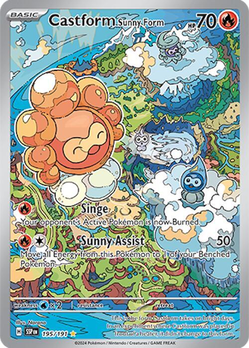 Castform Sunny Form - 195/191 card image