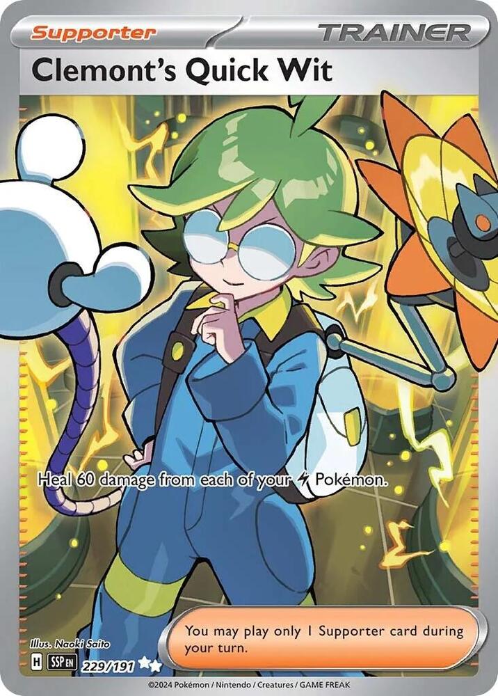 Clemont's Quick Wit - 229/191 card image