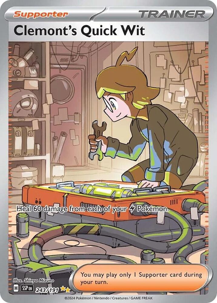 Clemont's Quick Wit - 243/191 card image