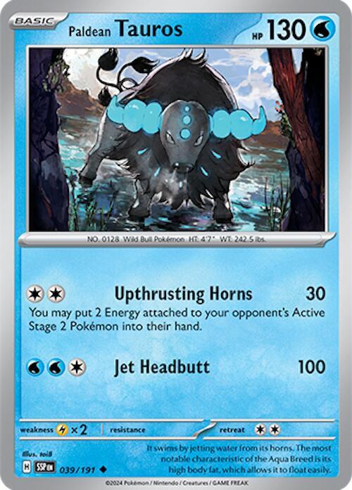 Paldean Tauros - 039/191 card image