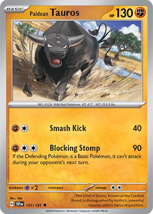 Paldean Tauros - 101/191 card image