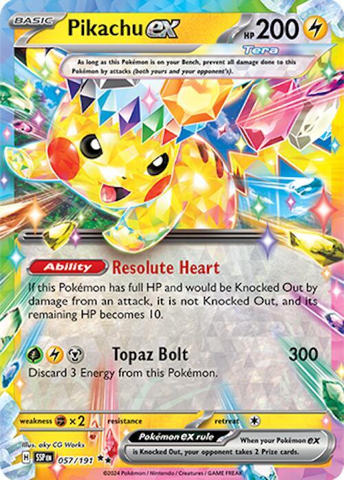 Pikachu ex - 057/191 card image