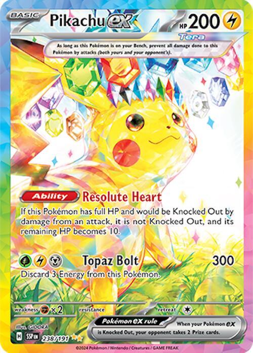 Pikachu ex - 238/191 card image