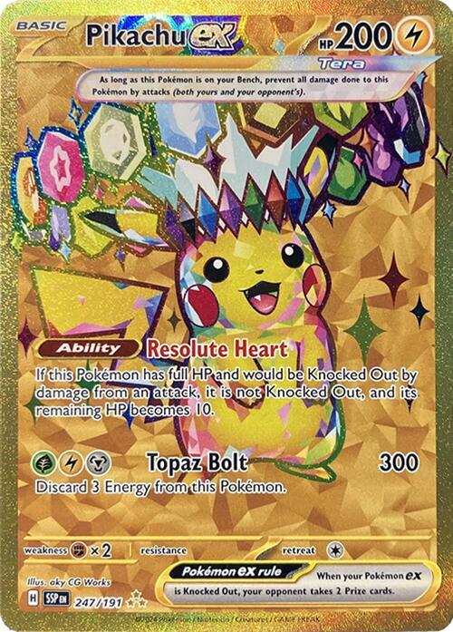 Pikachu ex - 247/191 card image