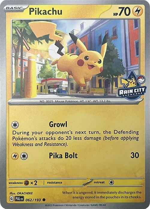 Pikachu (Rain City Showcase) card image