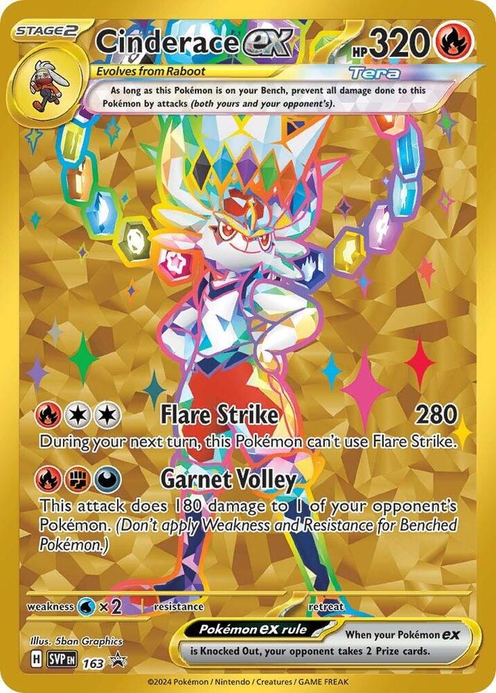 Cinderace ex - 163 card image