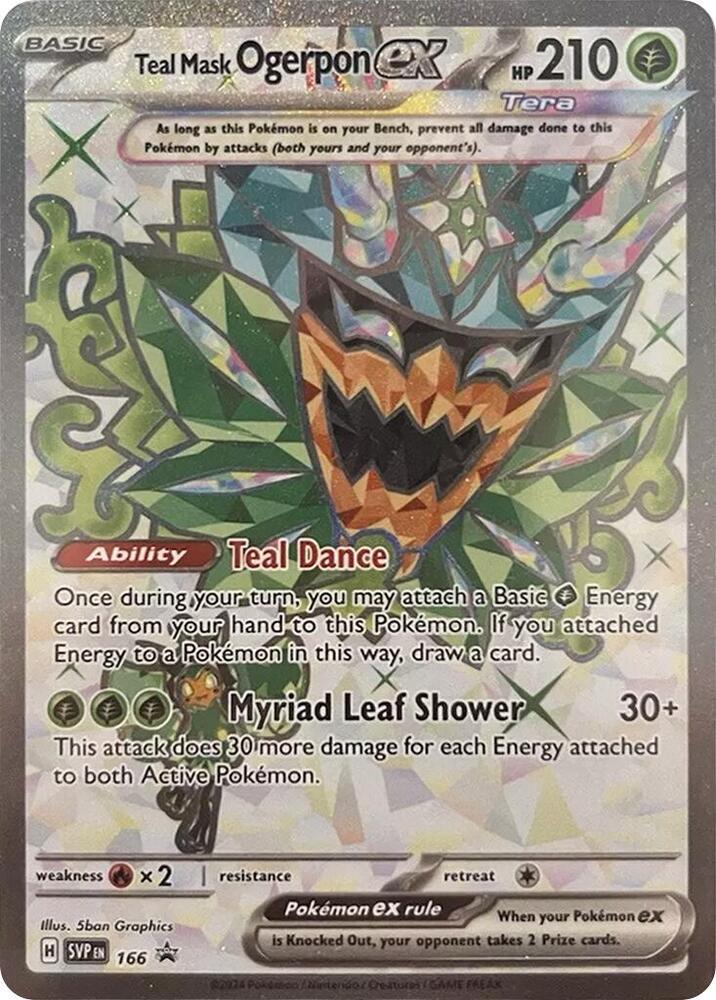 Teal Mask Ogerpon ex - 166 card image