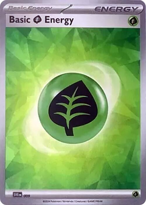 Basic Grass Energy (Cracked Ice Holo) card image