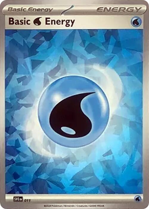 Basic Water Energy (Cracked Ice Holo) card image